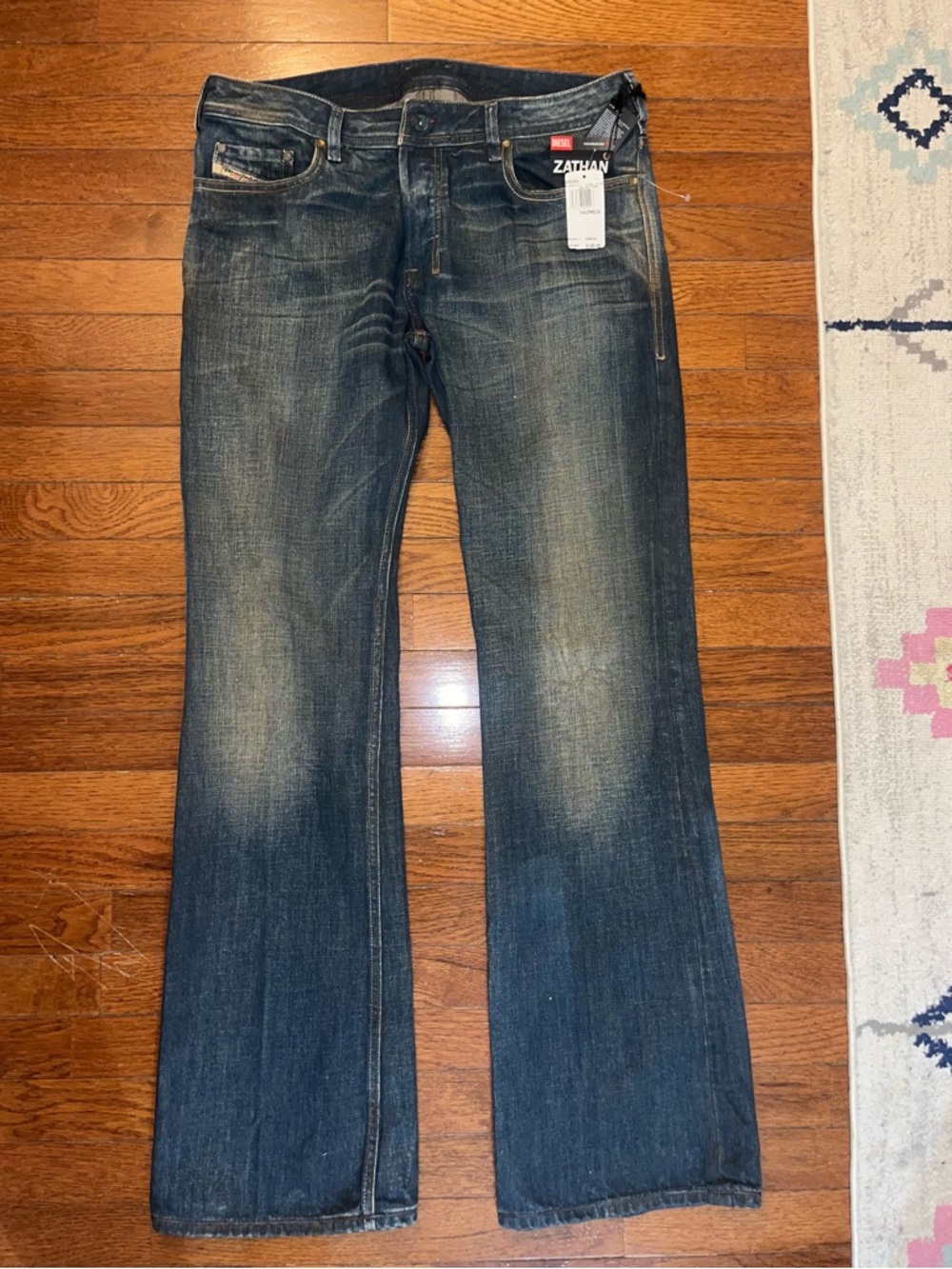 👖NWT Diesel Men's 34 x 34 denim Jeans in Faded Blue